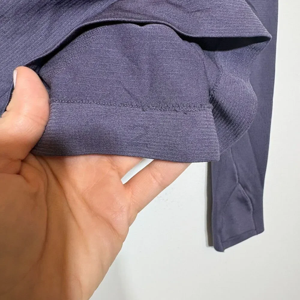lululemon Swiftly Tech Long Sleeve Shirt 2.0 Womens 2 Purple Thumbholes XXS